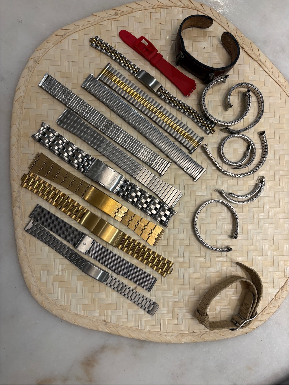 Mixed Metal Watch Bands and Straps Lot - Gold & Silver